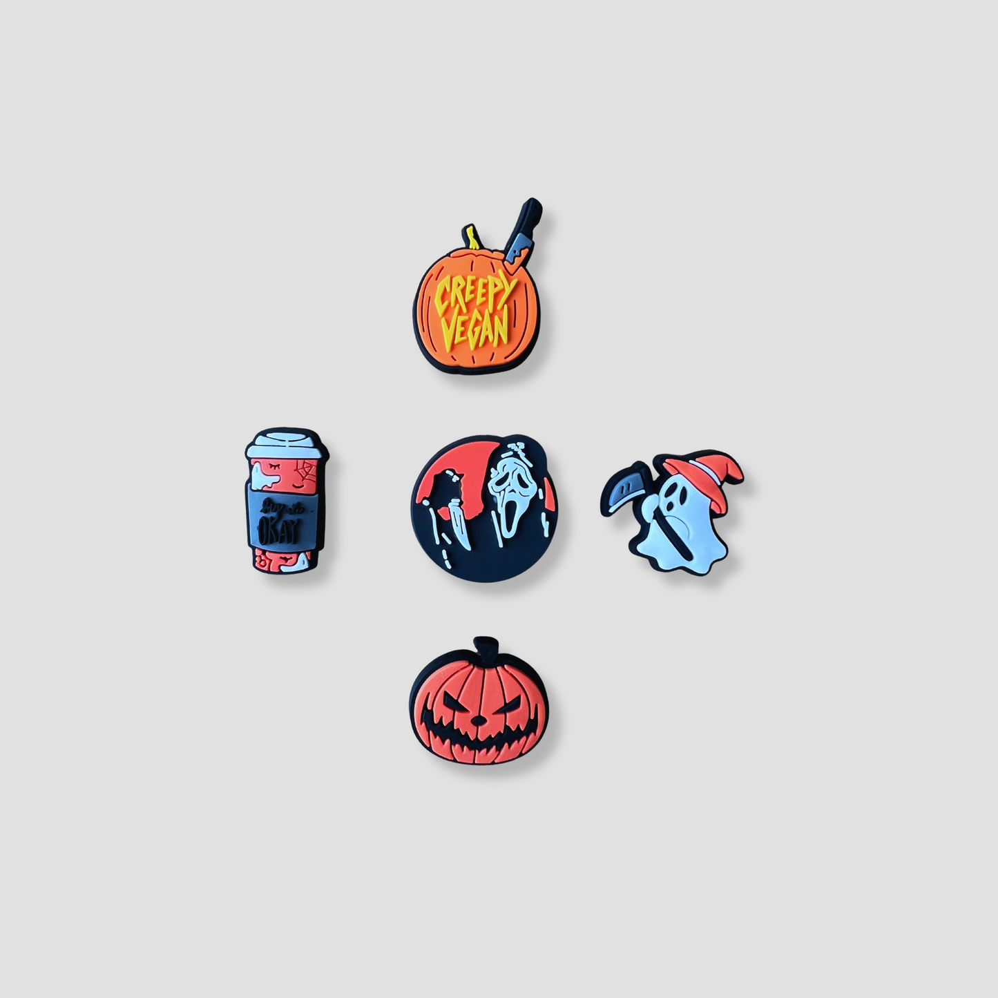 Spooky Orange Charms