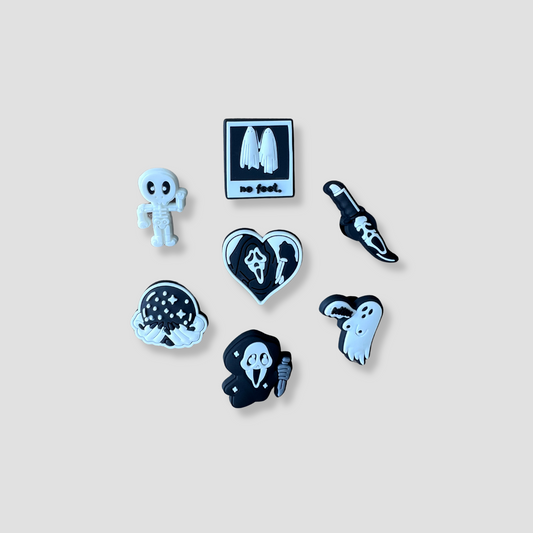 Spooky Black & White Charms